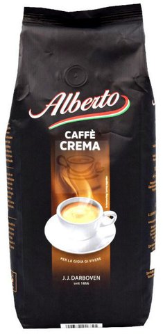 Кофе Alberto Caffè Crema 1кг зерно 21410 фото