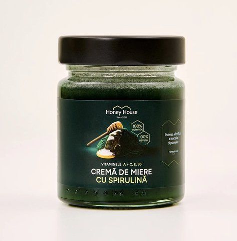 Miere crema Honey House Spirulina 250g 72128 foto