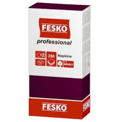 Салфетки сервировочные Fesko Professional, 2 слоя, 250 листов, (бордо). 64906 фото