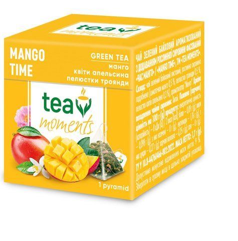 Ceai Tea Moments Mango Time 1 piramidă x 1,7 g 11296 foto
