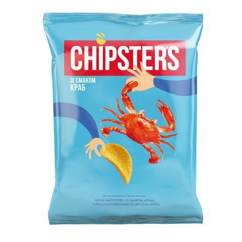 Чипсы Chipster's со вкусом краба 140 гр 36058 фото
