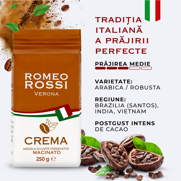 Кофе Romeo Rossi Crema 250 г молотый 21111 фото