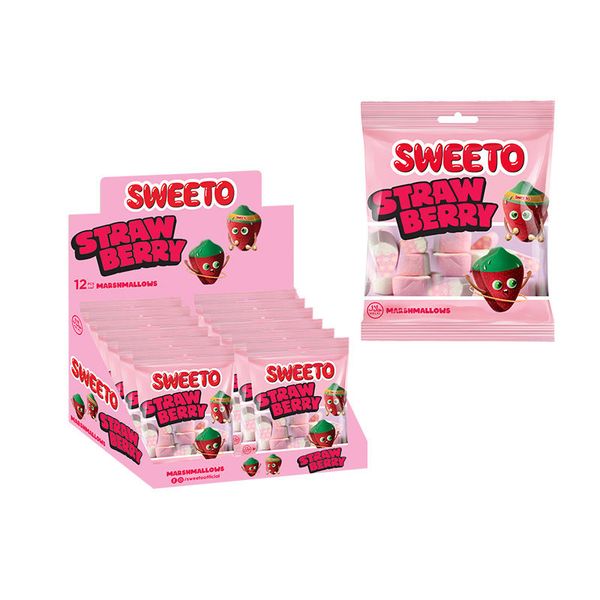 Маршмеллоу Sweeto Strawberry 60g 78922 фото