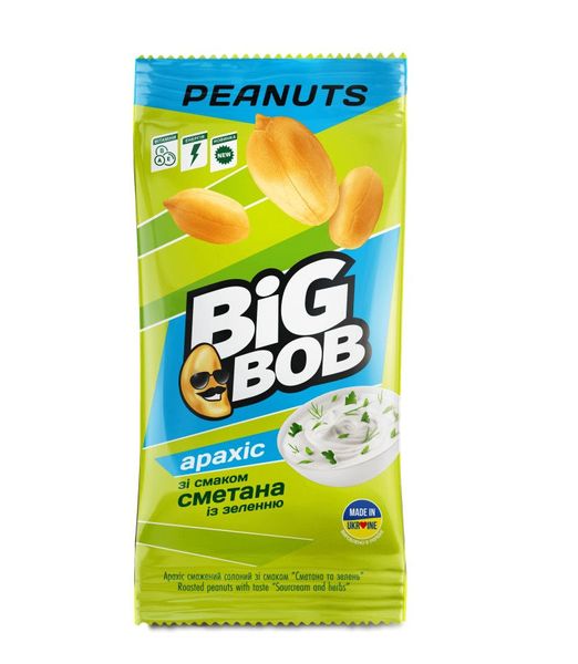 Арахис со вкусом сметаны и зелени Big Bob 60 гр 32322 фото