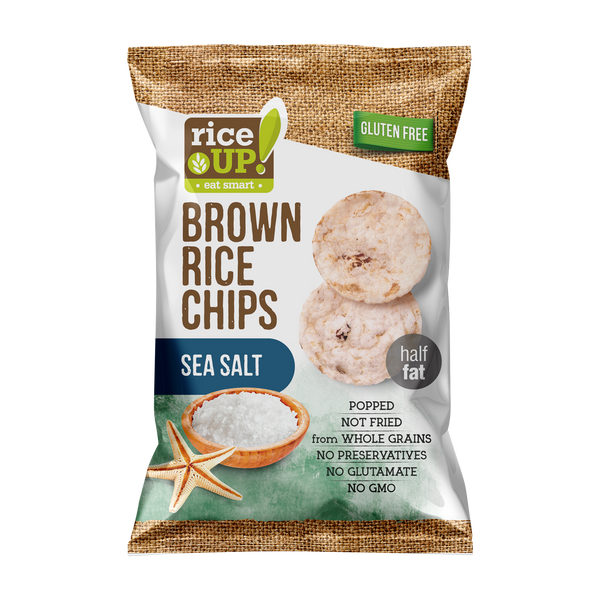 Chips orez RiceUp cu sare de mare 60g 66335 foto