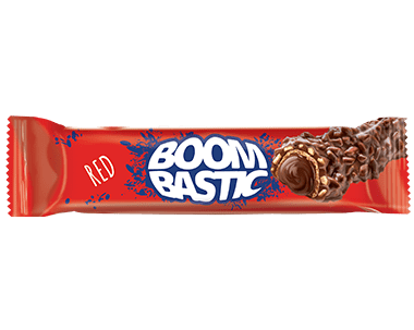 Batonas de ciocolata "Boombastic Wafer Hazelnut Cream" cu alune 32g 77402 foto