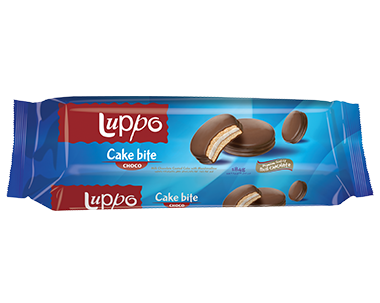 Печенье сэндвич "Luppo Cake Bite Cacao" 184г 77443 фото