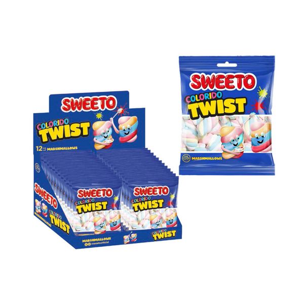 Маршмеллоу Sweeto Colorido Twist 60g 78924 фото