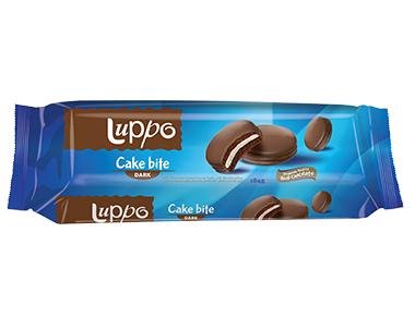 Печенье сэндвич "Luppo Cake Bite Dark" 184г 77442 фото