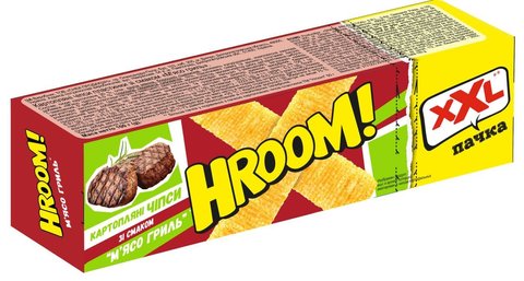 Чипсы HROOM со вкусом мяса на гриле 100 гр 33122 фото